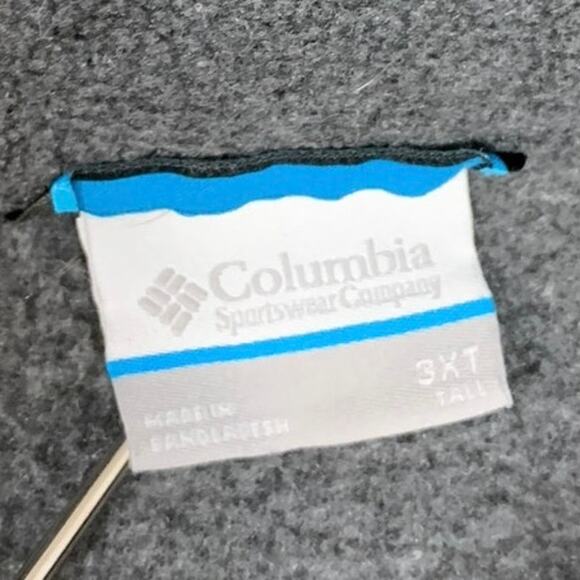 Columbia Men Fleece Vest Bodywarmer Lightweight Layering Sz 3XT Gray - Picture 3 of 8